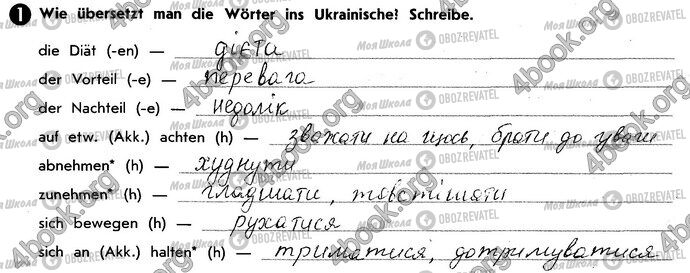ГДЗ Німецька мова 10 клас сторінка Стр18 Впр1